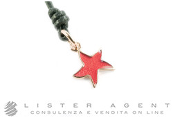 DODO by Pomellato pendant Starfish in 9Kt rose gold and coral enamel Ref. D3STP9CTRK. NEW!