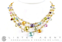 MARCO BICEGO necklace Paradise in 18Kt yellow gold with semiprecious stones Ref. CB2009MIX01Y02. NEW!