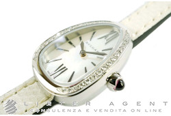 BULGARI Serpenti in steel and diamonds Mother of pearl Ref. 102781. NEW!