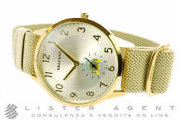 BELFORT watch Only Time Collection City in yellow gold plated metal Argenté Ref. EL06. NEW!