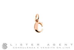 DODO by Pomellato pendant big size Letter C in 9Kt rose gold Ref. DMB2006_LETCL_0009R. NEW!