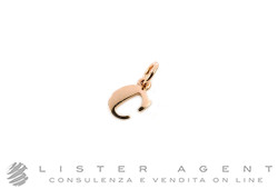 DODO by Pomellato pendant small size Letter C in 9Kt rose gold Ref. DLET9PC. NEW