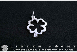 DODO by Pomellato pendant Four-leaf clover in 9Kt white gold with diamonds Ref. DMQDT9BBK. NEW!