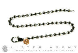 DODO by Pomellato bracelet Everyday in Pvd 925 silver and 9Kt rose gold Ref. DBAN917. NEW!
