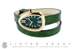 BULGARI Serpenti in 18Kt rose gold Green Ref. 102726. NEW!