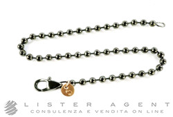 DODO by Pomellato bracelet Bollicine in Pvd 925 silver and 9Kt rose gold CM 16 Ref. DBAN9. NEW!