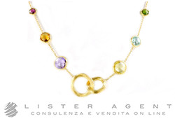 MARCO BICEGO Jaipur necklace in 18Kt yellow gold with natural stones Ref. CB1988-MIX01. NEW!