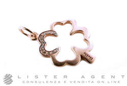 DODO by Pomellato Four-leaf pendant in 9Kt rose gold with brown diamonds Ref. DMQDT9BRK. NEW!