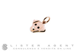 DODO by Pomellato My True Love Labrador pendant in 9Kt rose gold and enamel Ref. DKMDOGLB9ACK. NEW!