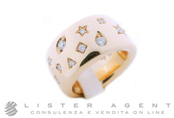 POMELLATO Iconica Maxi ring in 18Kt rose gold with diamonds Ref. A910650MXBO7. NEW!