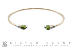 POMELLATO M'ama non m'ama bracelet in 18Kt rose gold with peridot ct 1.06 and diamonds ct 0.08 Ref. BB801B9O7OE/M. NEW!