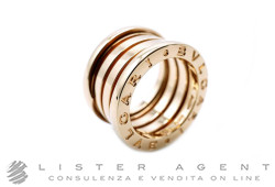 BULGARI 4 band ring B.zero1 in 18Kt rose gold Size 46 Ref. AN856732. NEW!