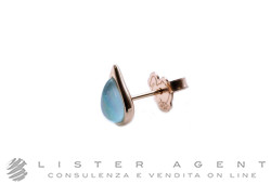 DODO by Pomellato single earring Drop in 9Kt rose gold, recycled glass and mother-of-pearl Ref. DOHDROP/9/GLA/K. NEW!
