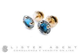 POMELLATO M'ama non m'ama earrings in 18Kt rose gold with London topazes ct 1,16 and diamonds ct 0,09 Ref. OB807B9O7AD. NEW!