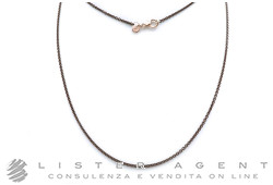 DODO by Pomellato Summer necklace in 9Kt rose gold Pvd brown cm 80 Ref. DCSUMARA980K. NEW!