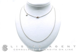 DODO by Pomellato collana Everyday in argento 925 con chiusura in oro rosa 9Kt cm 90 Ref. DGAG9M90K. NUOVA!