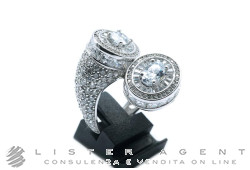 ULTIMA EDIZIONE ring in 925 silver and zircons Size Ref. AA02477. NEW!