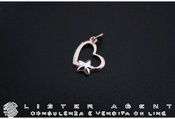 DODO Heart Silhouette pendant in 9Kt rose and white gold Ref. DMCUT/9/ST9B/K. NEW!