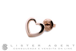 DODO mono Heart Silhouette earring in 9Kt rose gold Ref. DOHCUT/9/K. NEW!