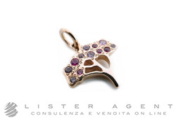 DODO by Pomellato Tree pendant in 9Kt rose gold with pink sapphires Ref. DMTREE9ZRK. NEW!