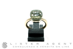 POMELLATO anello Nudo Classic in oro rosa e bianco 18Kt con Prasiolite Misura 13 Ref. AA110O6PA. NUOVO!