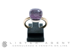 POMELLATO anello Nudo Classic in oro rosa e bianco 18Kt con Rosa di Francia Misura 14 Ref. AA110O6IC. NUOVO!