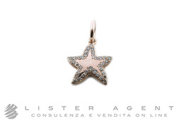DODO by Pomellato Stellina charm in 9Kt rose gold with brown diamonds Ref. D3STG/9/BR/K. NEW! 