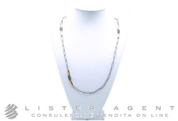 VHERNIER Calla necklace in 18Kt rose gold and titanium cm 100 Ref. T01652C102. NEW!