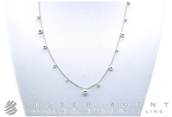 DODO by Pomellato Bollicine necklace in 925 silver CM 60 Ref. DCBALL17/A/60. NEW!