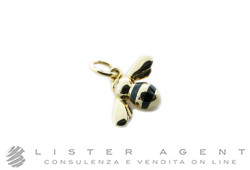 DODO by Pomellato Bee pendant in 18Kt yellow gold and black enamel Ref. DMC0016_BEE00_ENEOG. NEW!