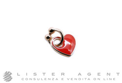 DODO by Pomellato ciondolo Cuore in oro rosa 9Kt e smalto rosso Ref. DMPICUORP/9/RED. NUOVO!