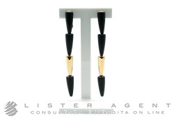 VHERNIER Calla earrings in 18Kt rose gold and ebony Ref. 000652B252. NEW!