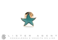 DODO by Pomellato Starfish mono earring in 9Kt rose gold and turquoise enamel Ref. DOHSTP/9/TTR/K. NEW!