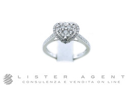 NY NAY by Fani Heart ring in 18Kt white gold with diamonds ct 0.45 Size 14.50 Ref. GAX1864A. NEW!
