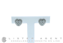 NY NAY by Fani Heart earrings in 18Kt white gold with diamonds ct 0.66 Ref. GOX1469A. NEW!