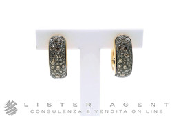 POMELLATO orecchini Iconica in oro rosa 18Kt con diamanti brown ct 3.20 Ref. OB713BR07PLF. NUOVI!