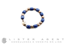 DODO by Pomellato anello Morbido in oro rosa 9Kt e ceramica blu Misura 14 Ref. DAC1006. NUOVO!