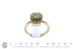 POMELLATO anello Nudo Petit in oro rosa e bianco 18Kt con quarzo lemon Misura 11 Ref. PAB4030_O6000_000QL. NUOVO!
