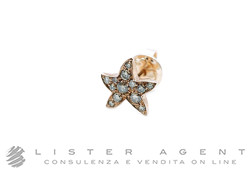 DODO by Pomellato orecchino singolo Stellina Prezioso in oro rosa 9Kt con diamanti brown ct 1.16 Ref. DHB5001_STARS_DBR9R. NUOVO!