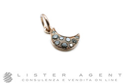 DODO by Pomellato ciondolo Luna in oro rosa 9Kt con diamanti brown ct 0.15 Ref. DMB7006_MOONS_DBR9R. NUOVO!