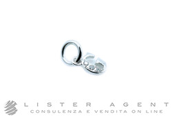 DODO by Pomellato ciondolo piccolo Lettera G in oro bianco 18Kt con diamanti ct 0.025 Ref. DMC0107_LETGS_DB0O2. NUOVO!