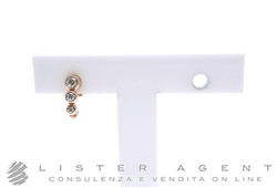 DODO by Pomellato orecchino singolo Bollicine in oro rosa 9Kt e diamanti ct 0.22 Ref. DHC1001_BOLLI_DB09R. NUOVO!