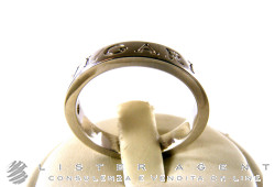 BULGARI ring in 18Kt white gold and diamond Size 10 Ref. AN853348. NEW!