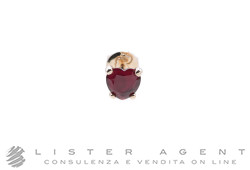 DODO by Pomellato orecchino singolo Cuore in oro rosa 9Kt con rubino sintetico ct 0.60 Ref. DHC3000_HEART_SR09R. NUOVO!