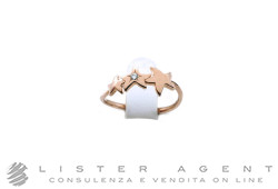 DODO by Pomellato anello Stellina in oro rosa 9Kt e diamante ct 0.02 Misura 13 Ref. DAC1008_STAR3_DB09R. NUOVO!