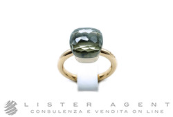 POMELLATO anello Nudo Classic in oro bianco e rosa 18Kt con Prasiolite Misura12  Ref. PAA1100_O6000_000PA. NUOVO!