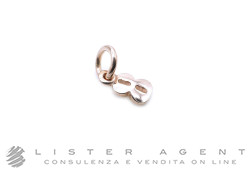DODO by Pomellato ciondolo Numero 8 in oro rosa 9Kt Ref. DMB4028. NUOVO!