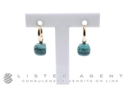 POMELLATO orecchini Nudo Petit in oro rosa e bianco 18Kt con topazio azzurro Ref. POB2010_O6000_000OY. NUOVI!