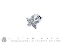 DODO orecchino singolo Stellina in oro bianco 18Kt e diamanti ct 0.15 Ref. DHB9001_STARS_DB0OB. NUOVO!