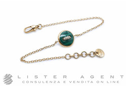 POMELLATO bracciale Pom Pom Dot in oro rosa 18Kt con Malachite, Madreperla bianca e diamanti ct 0.03 Ref. PBC4030_O7000_DB0MY. NUOVO!